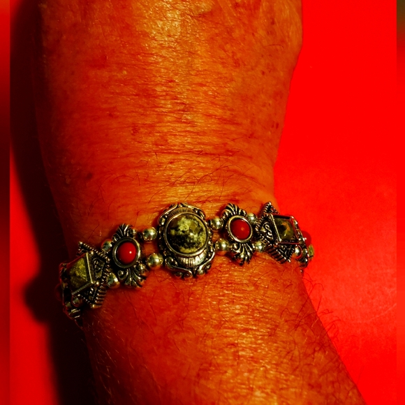 Vintage 925 Sterling Silver Bracelet - Picture 1 of 7